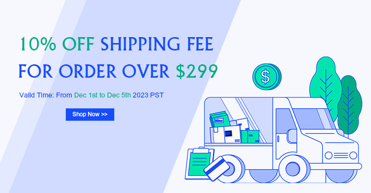 10% OFF Shipping Fee