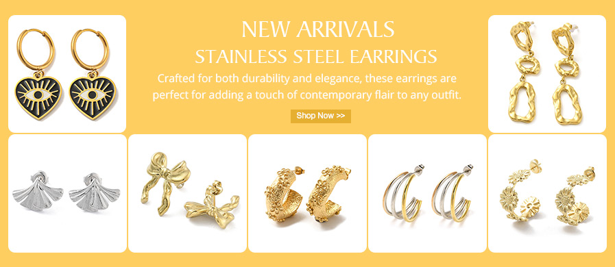 New Stainless Steel Earrings