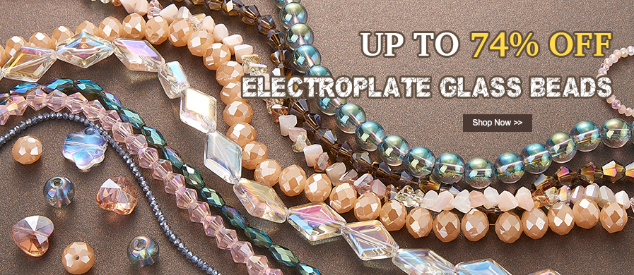 Electroplate Glass Beads Up To 74% OFF